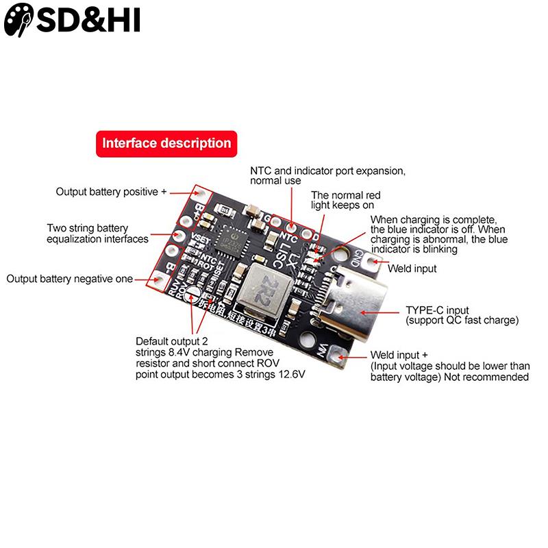 1pc Type-C 2S 3S 8.4V 12.6V St - đánh giá và giá Li Ion Charger Module