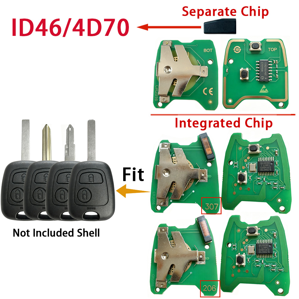 4D70 / ID46 Chip PCB 433Mhz Fo - đánh giá và giá Proto Board