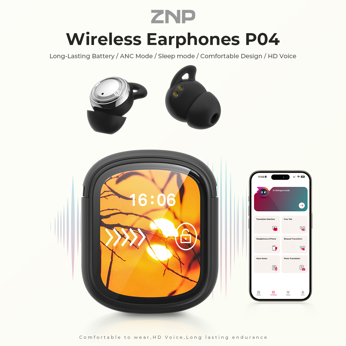 ZNP P04 Sleeping Aid Earbuds A - đánh giá và giá Usb C Cable