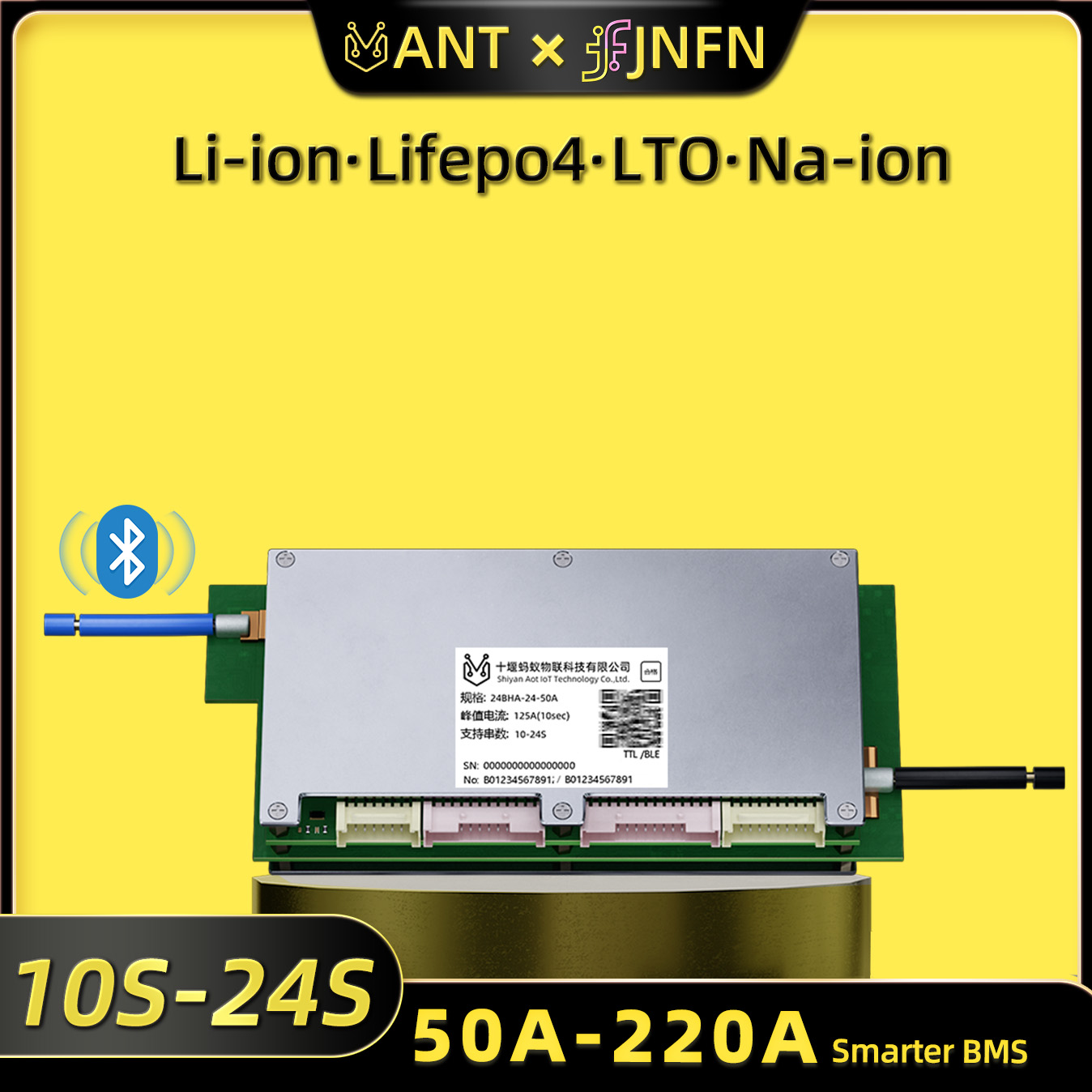 Ant BMS Smart 10S to 24S 550A  - đánh giá và giá Proto Board