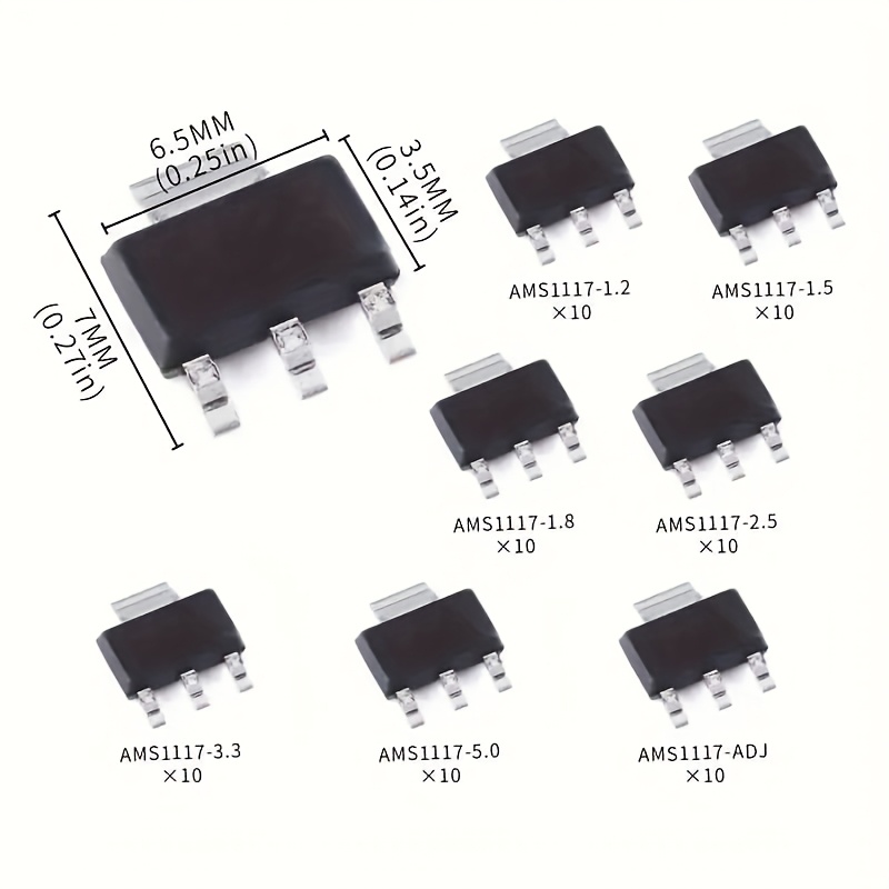 70pcs kit Voltage Regulator Ki - đánh giá và giá Ams1117 Module