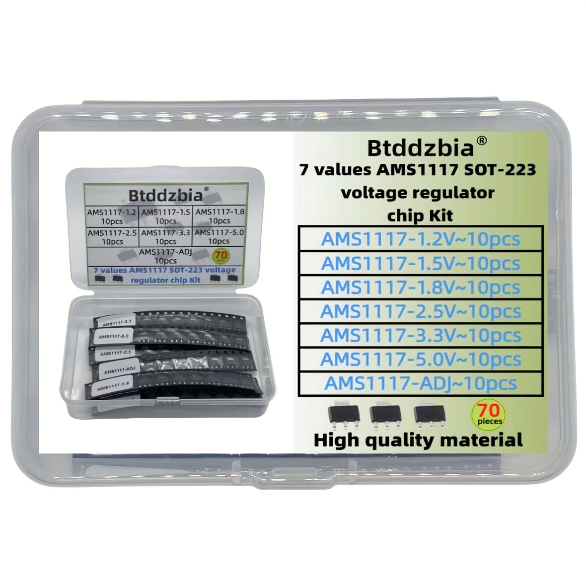 70pcs kit Voltage Regulator Ki - đánh giá và giá Ams1117 Module