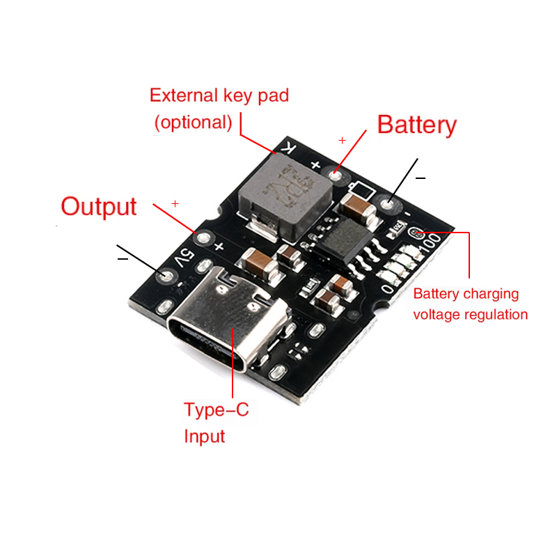 Loại C USB 5V 2A Tăng Cường Bộ - đánh giá và giá Li Ion Charger Module
