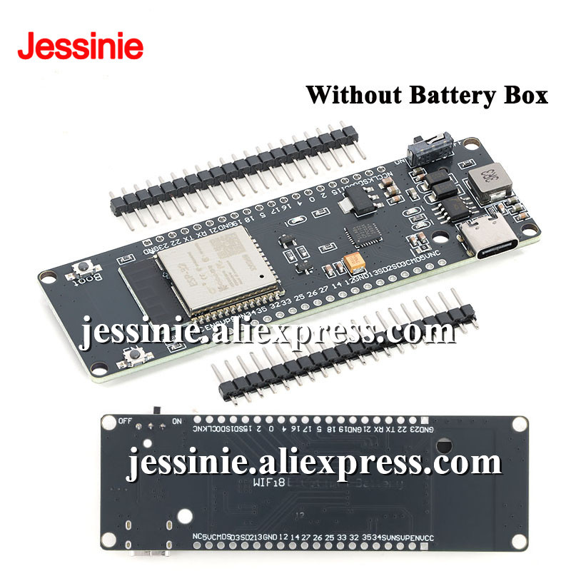 ESP32 Development Board with W - đánh giá và giá Esp32 Battery Holder Lipo