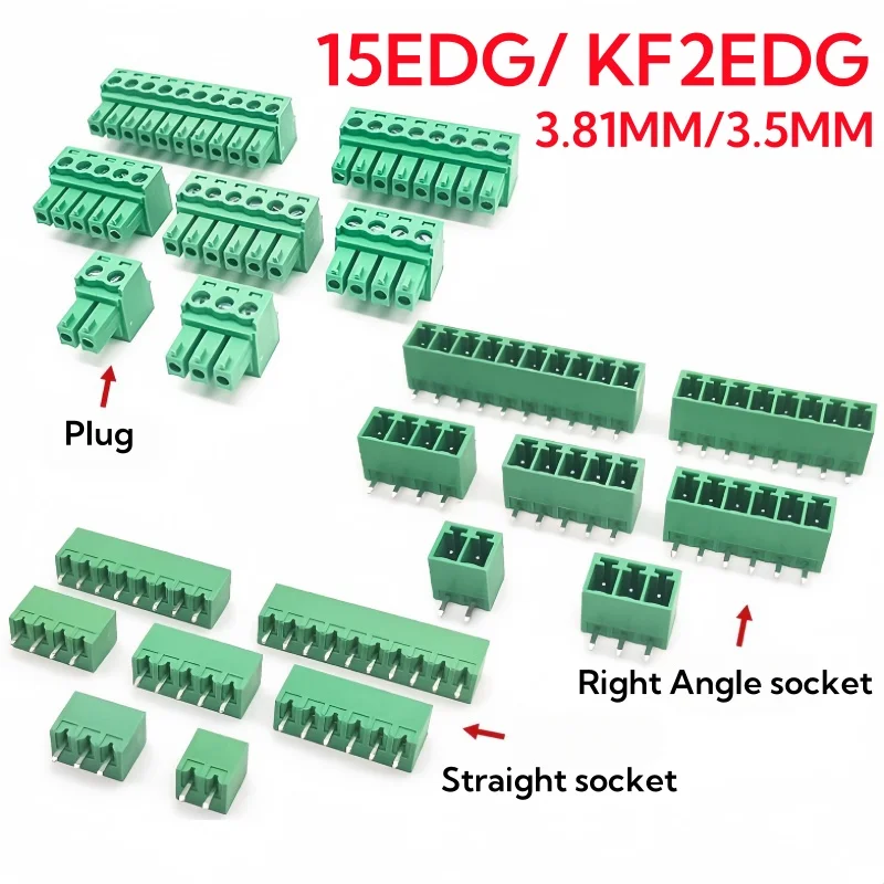 15EDG 3.81MM 3.5MM KF2EDG PCB  - đánh giá và giá Screw Terminal Block