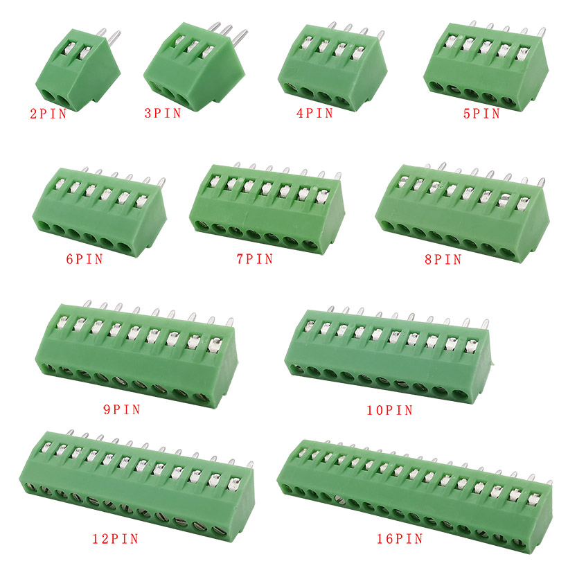 10Pcs Pitch 2.54mm PCB Screw T - đánh giá và giá Screw Terminal Block