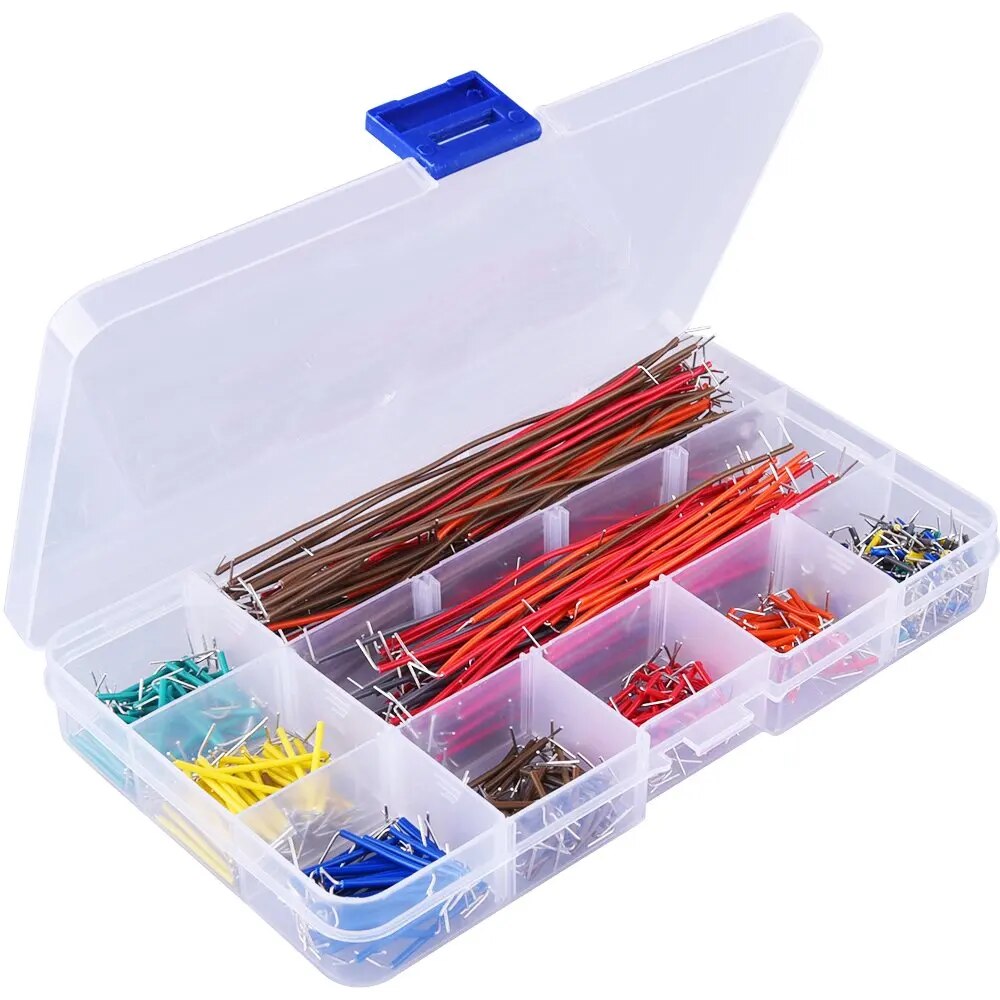 560 Pieces Jumper Wire Kit 14  - đánh giá và giá Breadboard 400 Point