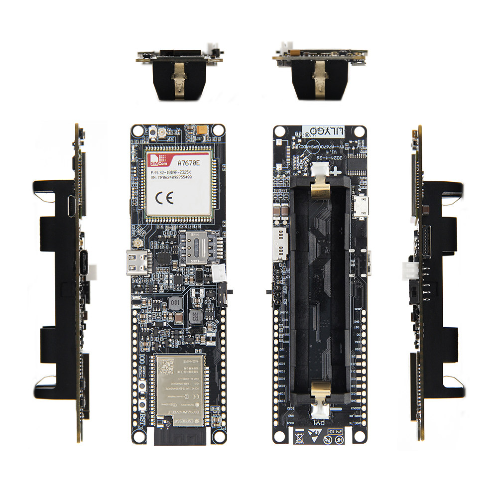 LILYGO T-A7670E ESP32 Developm - đánh giá và giá Esp32 Battery Holder Lipo