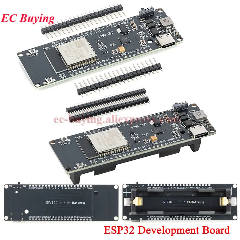 ESP32 Module Development Board - đánh giá và giá Esp32 Battery Holder Lipo