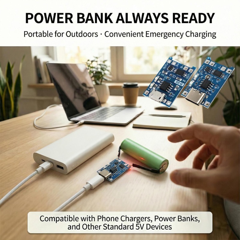 5V 3A Micro/Type-c/Mini 18650  - đánh giá và giá Tp4056 Module