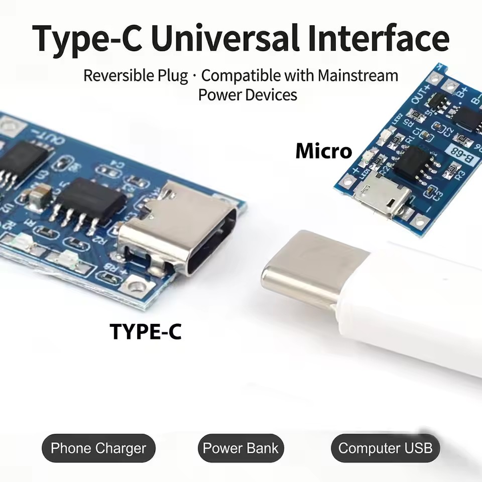 1-20Pcs Type-C/Micro/Mini USB  - đánh giá và giá Tp4056 Module