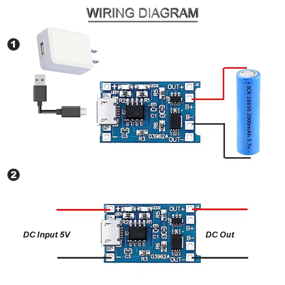 1-20Pcs Type-C/Micro/Mini USB  - đánh giá và giá Tp4056 Module