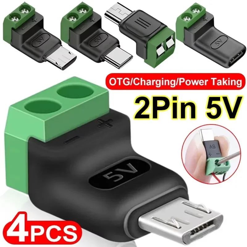 1-4Pcs Solderless Plug USB C t - đánh giá và giá Screw Terminal Block