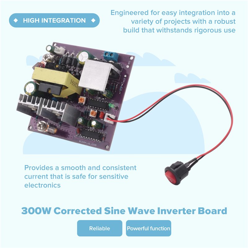 300W Corrected Sine Wave Inver - đánh giá và giá Boost Converter