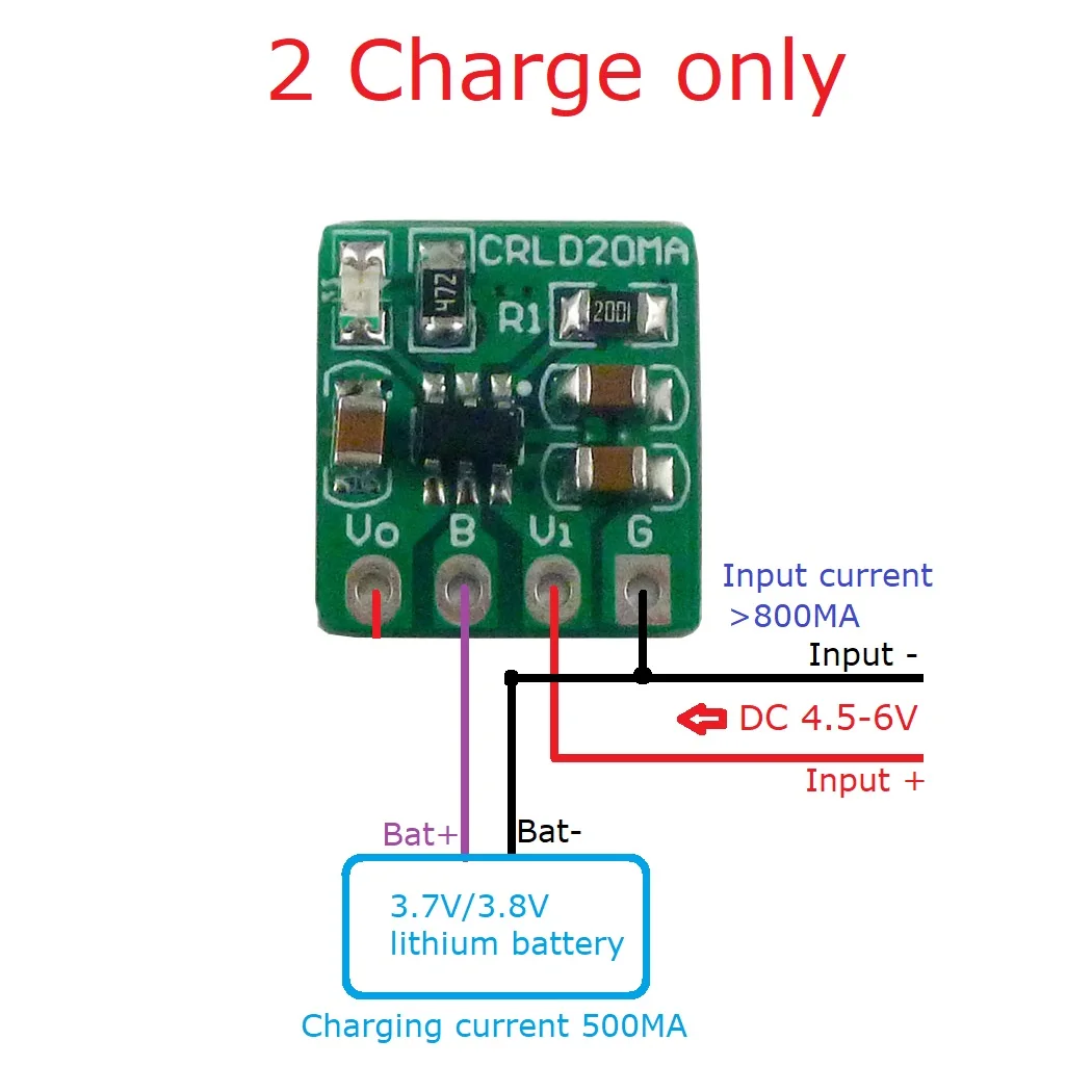 5X CRLD20MA Mini 2 in 1 3.7V 3 - đánh giá và giá Li Ion Charger Module