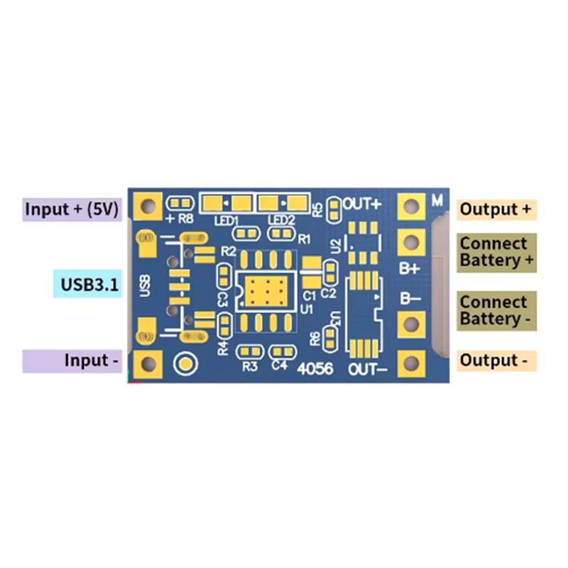 1-100PCS Type-c USB 5V 1A 1865 - đánh giá và giá Tp4056 Module