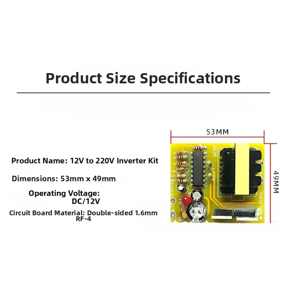 Inverter Kit DC 12V to AC 220V - đánh giá và giá Boost Converter