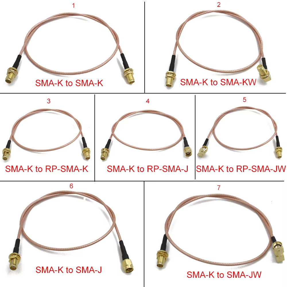 RG316 SMA to SMA/RP SMA Male P - đánh giá và giá Jumper Wire Kit