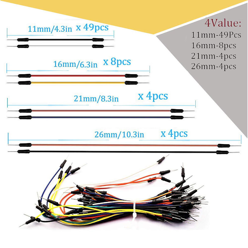Breadboard Jumper Wire Kit wit - đánh giá và giá Breadboard 400 Point