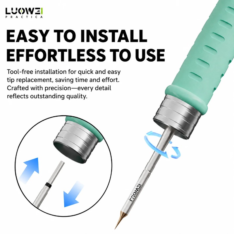 LUOWEI C210K/I/J Soldering Iro - đánh giá và giá Jumper Wire Kit