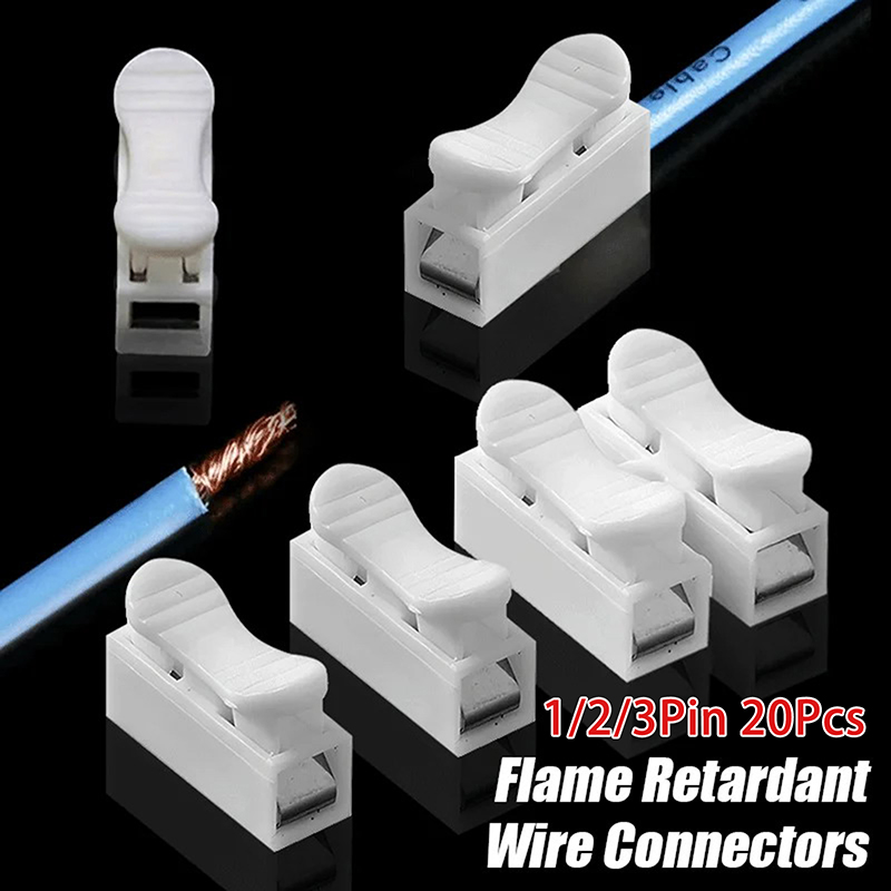 20Pcs 1P 2P 3P Spring Clamp Ca - đánh giá và giá Screw Terminal Block
